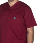 Scrub Unisex Μπορντώ Ιατρική στολή σετ - Image 6