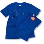 Scrub Unisex Μπλε Ιατρική στολή σετ - Image 4