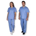 Scrub Unisex Σιέλ Ιατρική στολή σετ
