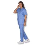 Scrub Unisex Σιέλ Ιατρική στολή σετ - Image 4